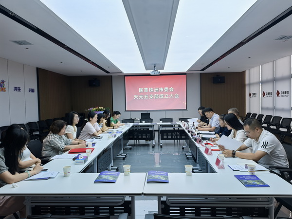 民革株洲市天元五支部召开成立大会 (4).jpg
